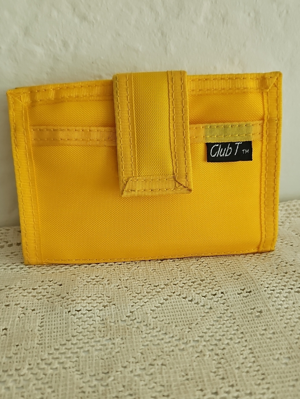 80's Club T Yellow Nylon Wallet